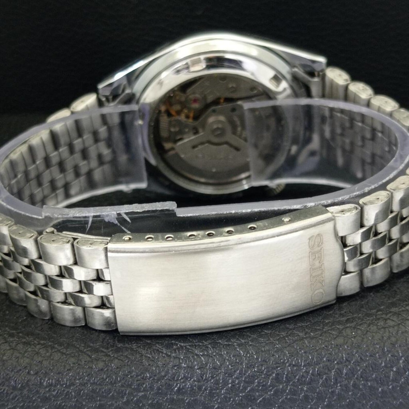 Reloj Vintage Seiko 5 Automático 6309A – Restaurado – Esfera Negra) (⭐4,9)