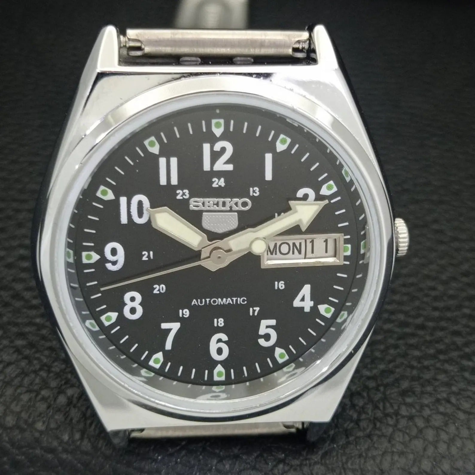 Reloj Vintage Seiko 5 Automático 6309A – Esfera Negra (⭐4,9)