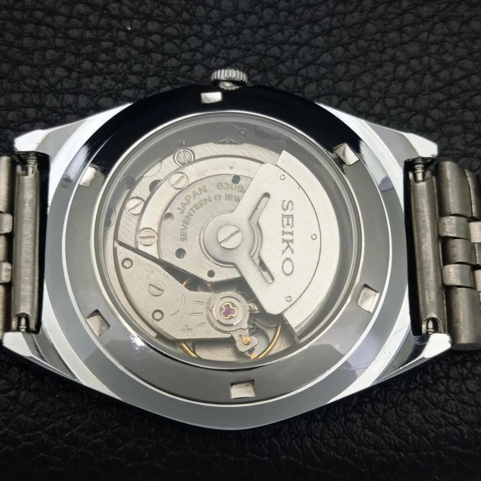 Reloj Vintage Seiko 5 Automático 6309A – Esfera Negra (⭐4,9)