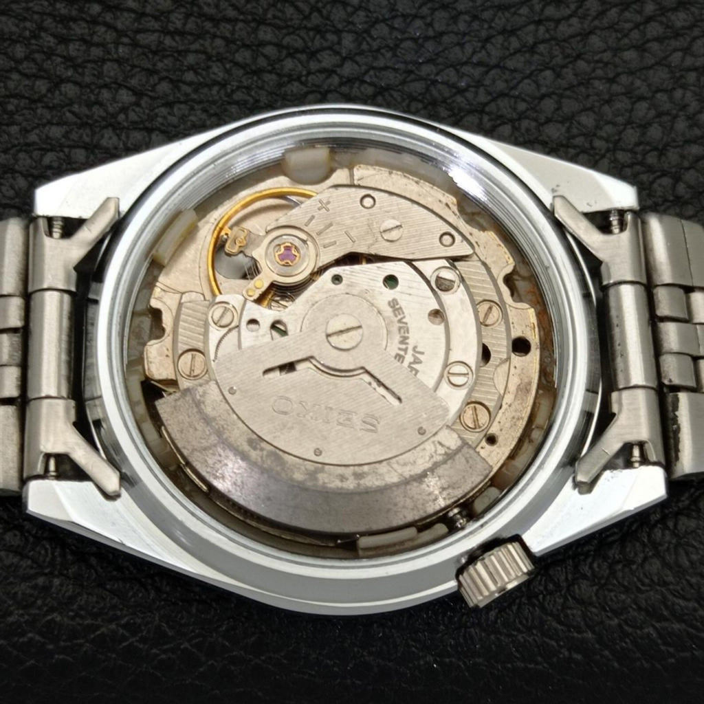 Reloj Vintage Seiko 5 Automático 6309A – Restaurado – Esfera Negra) (⭐4,9)