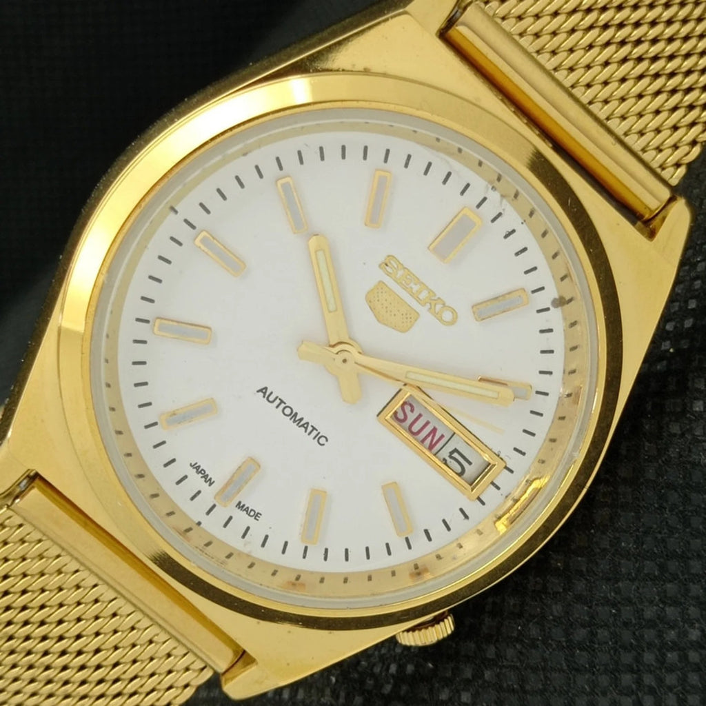 Reloj Vintage Seiko 5 Automático 6309A Esfera Blanca (⭐4,6)