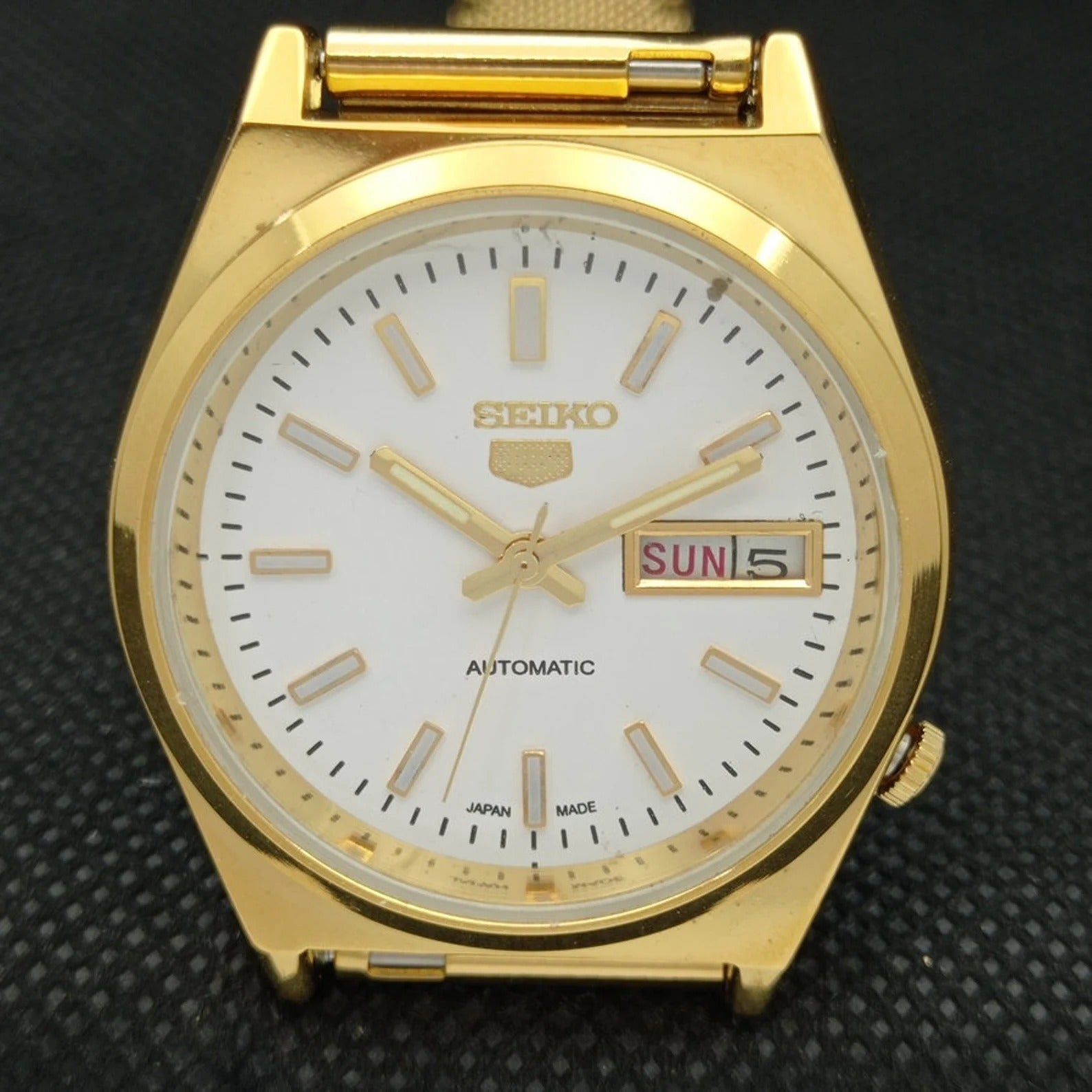 Reloj Vintage Seiko 5 Automático 6309A Esfera Blanca (⭐4,6)