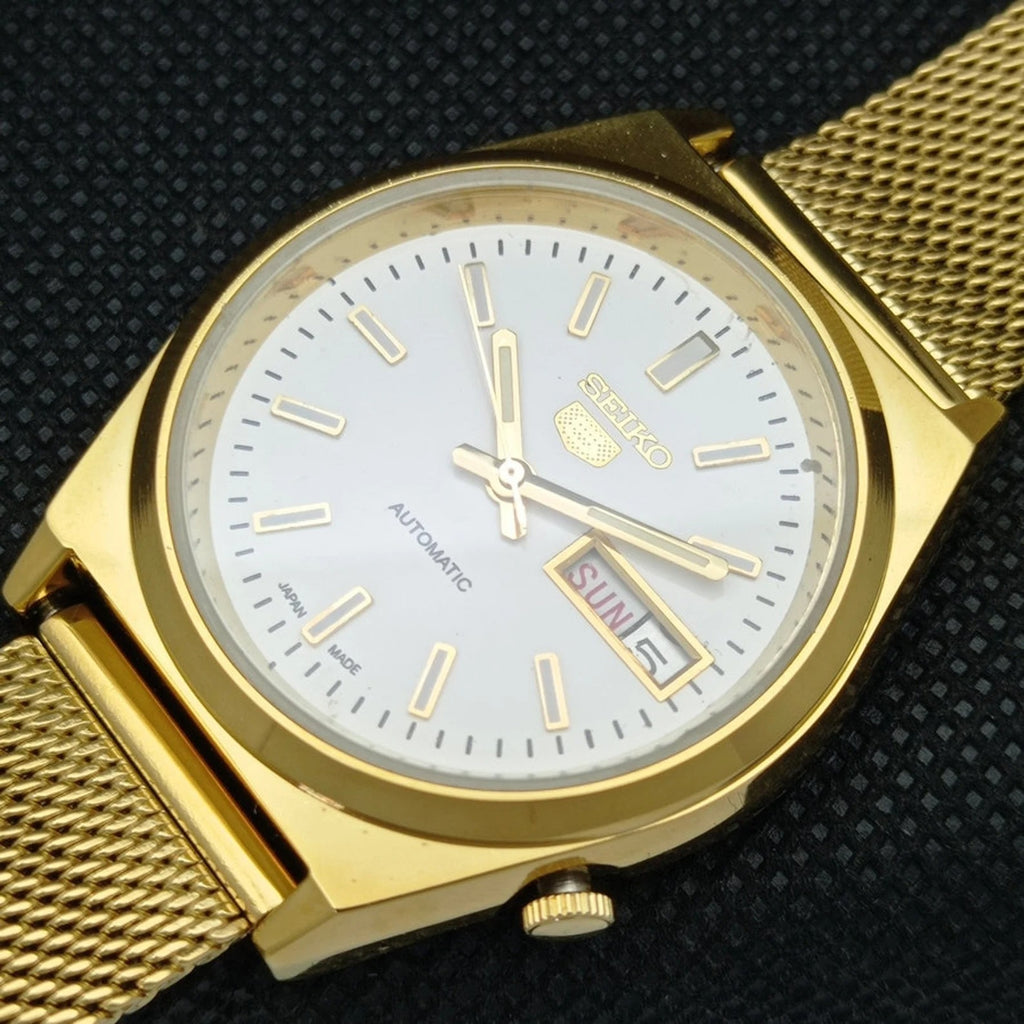 Reloj Vintage Seiko 5 Automático 6309A Esfera Blanca (⭐4,6)
