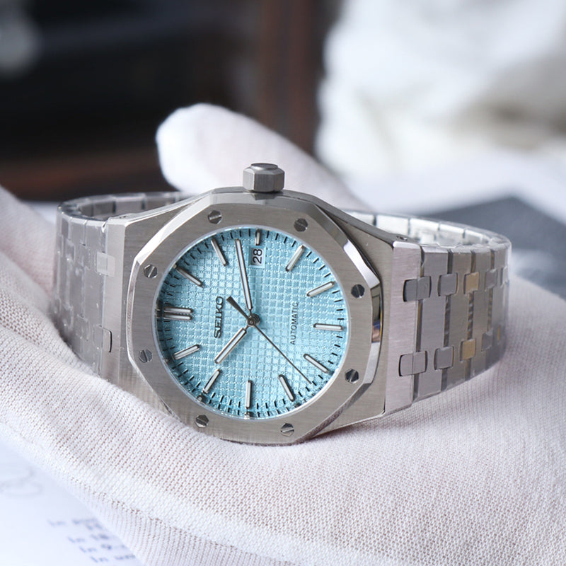 Sport Integrated Automático Oak – Ice Blue Dial Steel NH35