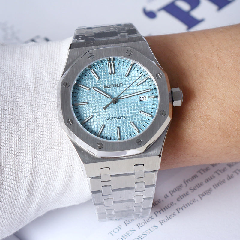 Sport Integrated Automático Oak – Ice Blue Dial Steel NH35