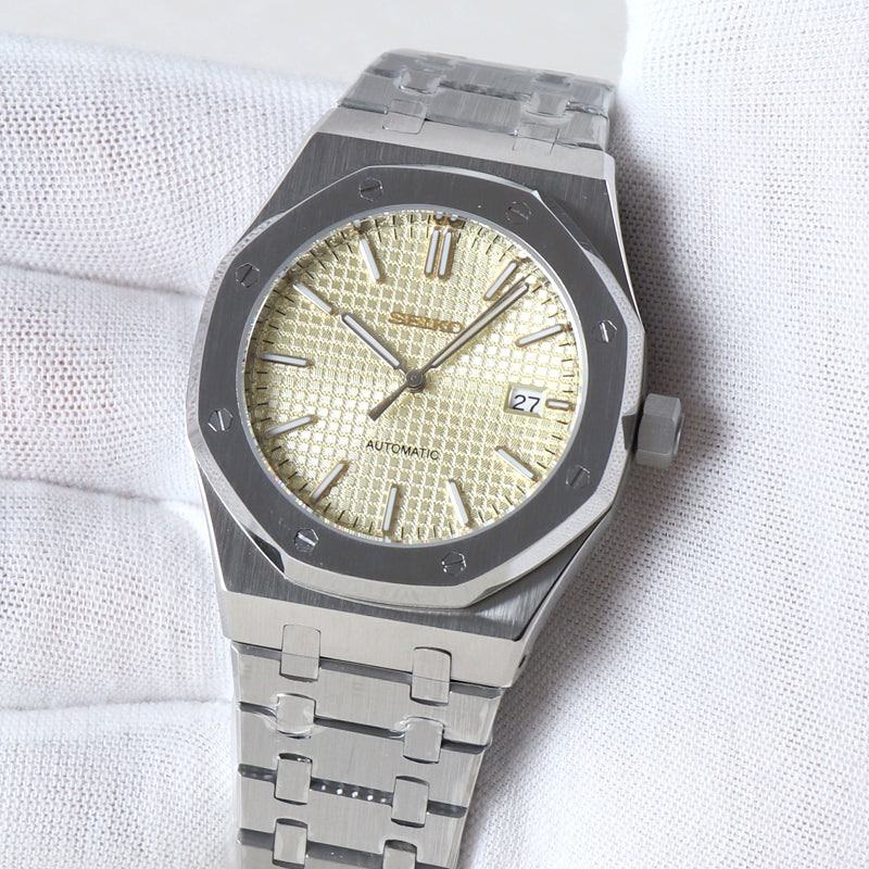 Sport Automático Oak – Champagne Textured Dial Steel NH35