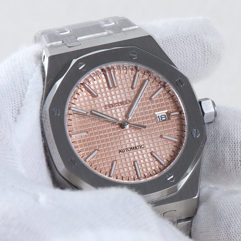 Sport Automático Oak – Salmon Textured Dial Steel NH35