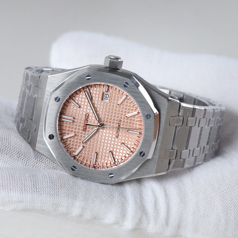 Sport Automático Oak – Salmon Textured Dial Steel NH35