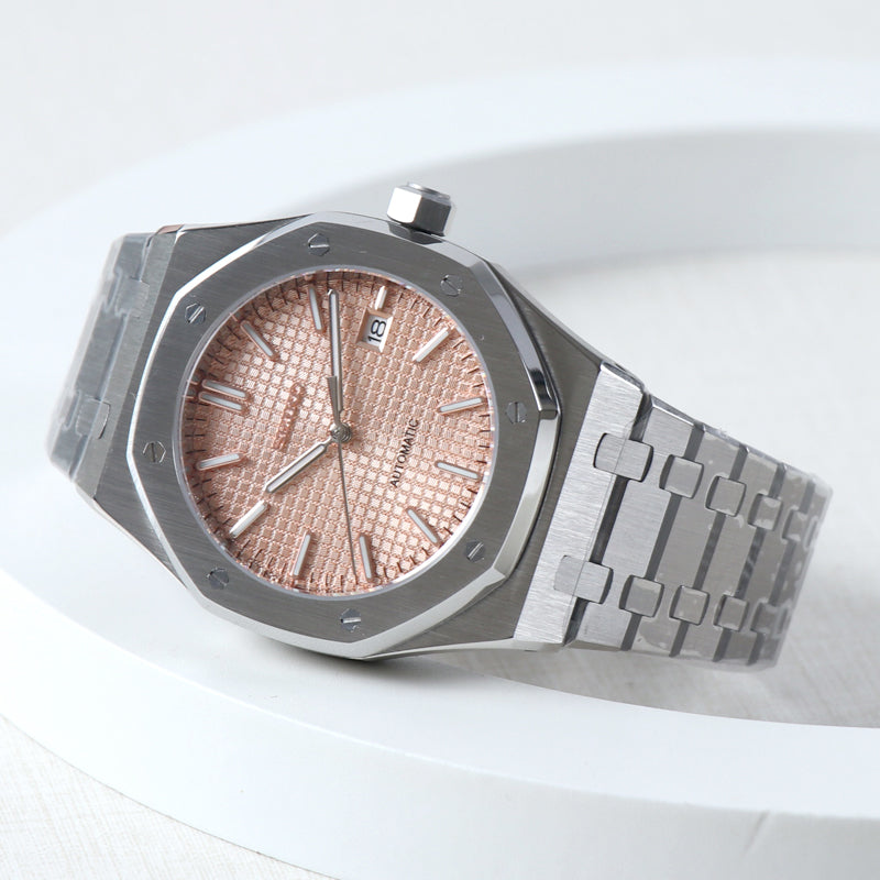 Sport Automático Oak – Salmon Textured Dial Steel NH35