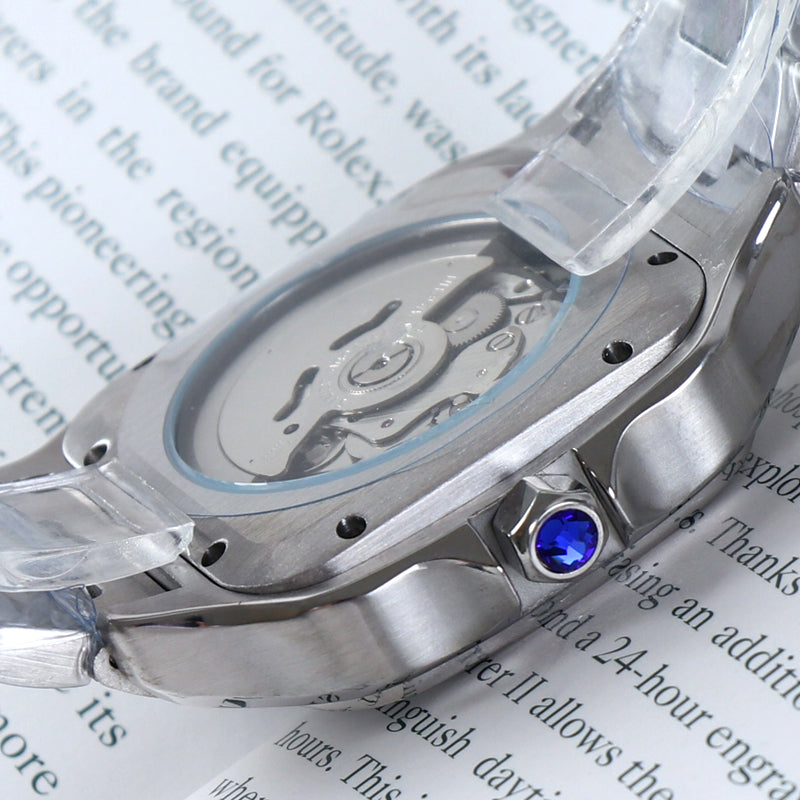 Classic Square Automático – Blue Dial Steel NH35