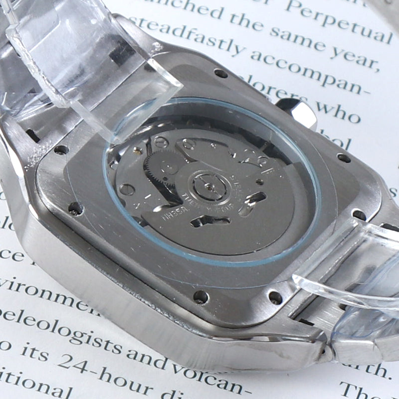 Classic Square Automático – Blue Dial Steel NH35