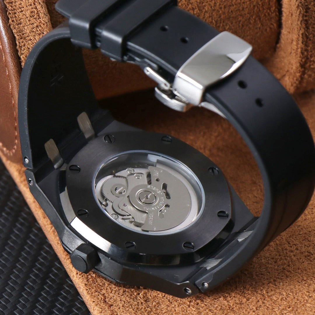 Sport Automatic – Black Textured Dial Rubber NH35