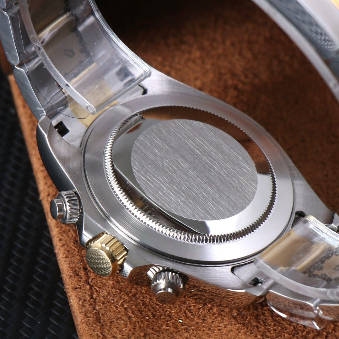 Racing Chrono Gold White Steel VK63