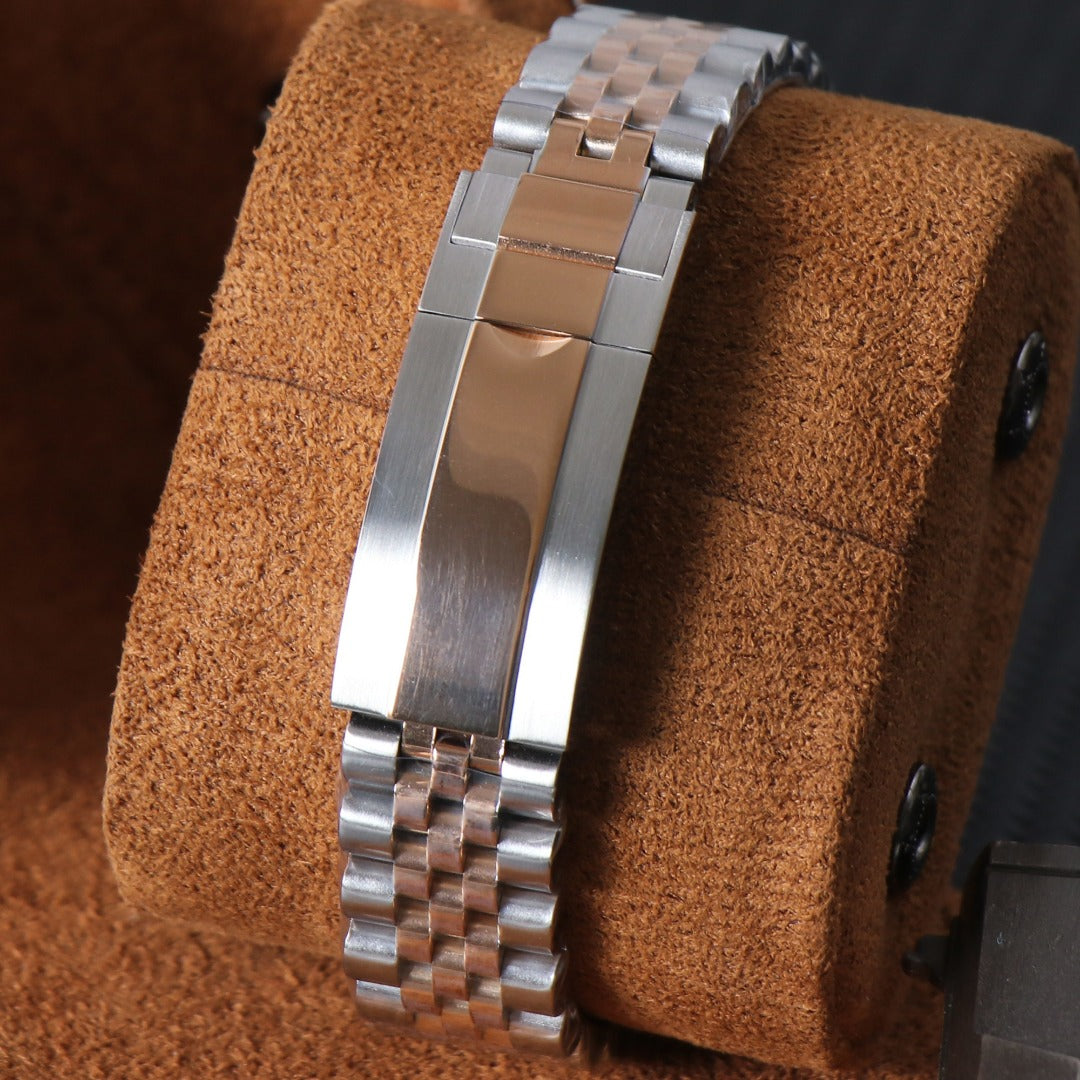 Elegant Date Automático – Green Rose Gold Steel NH35