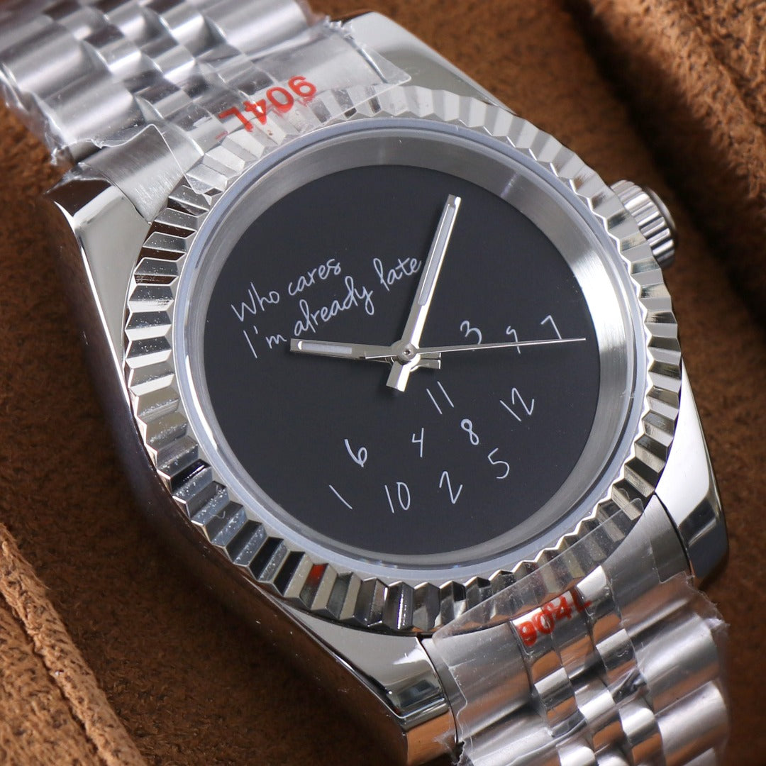 Classic Date Automatic – Black Custom Dial Steel NH35
