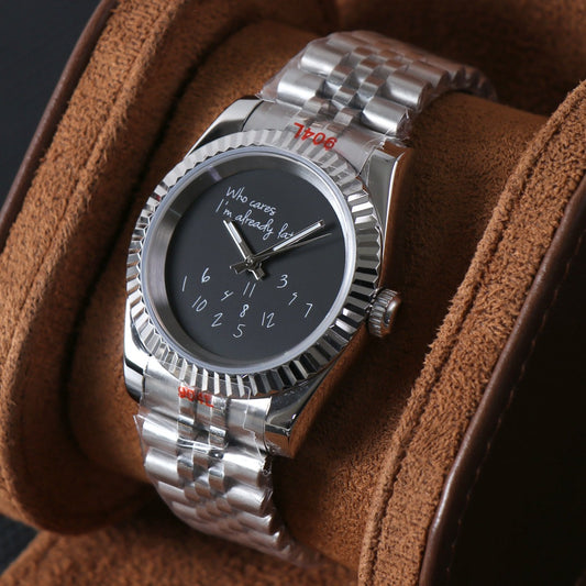 Classic Date Automatic – Black Custom Dial Steel NH35