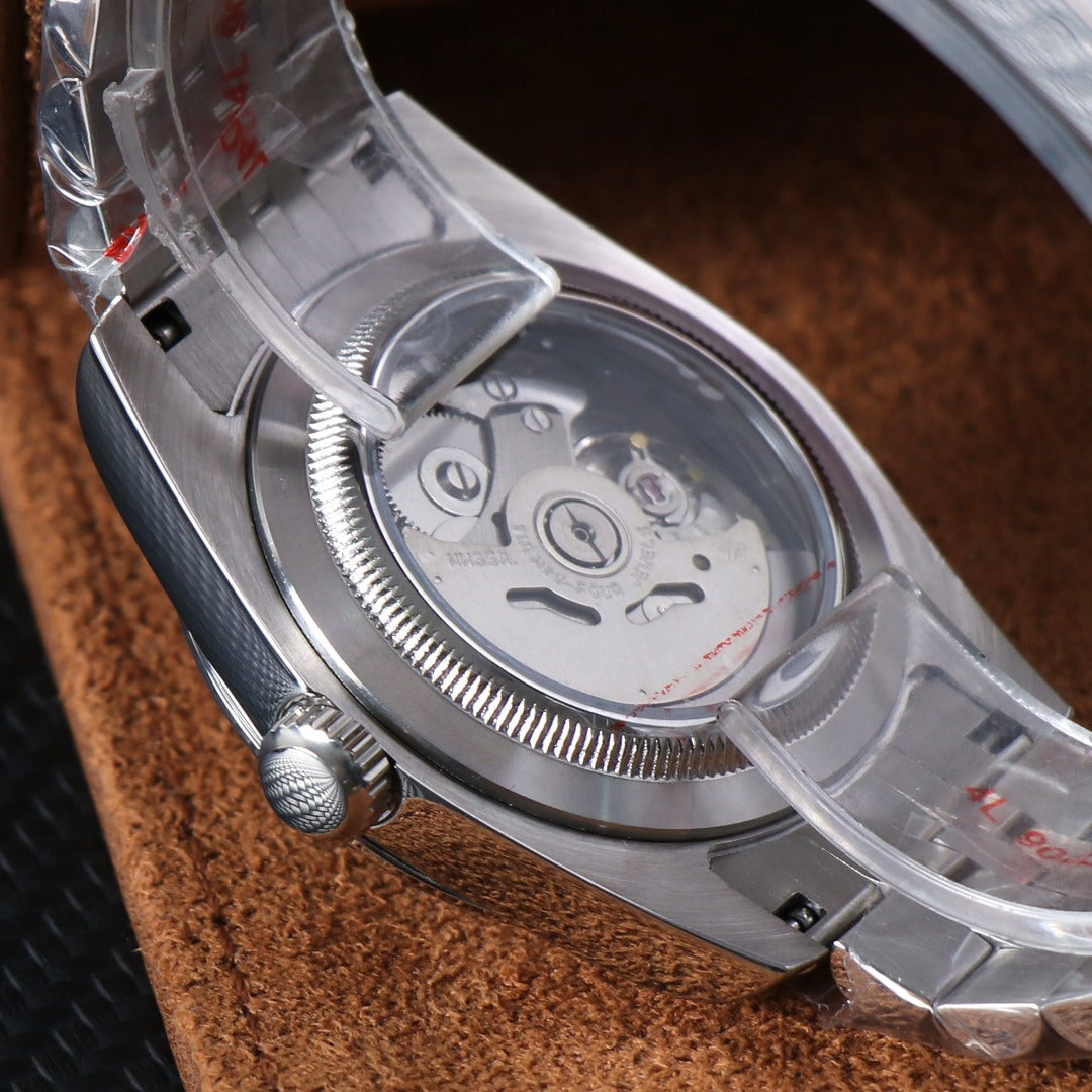 Classic Date Automatic – Black Custom Dial Steel NH35