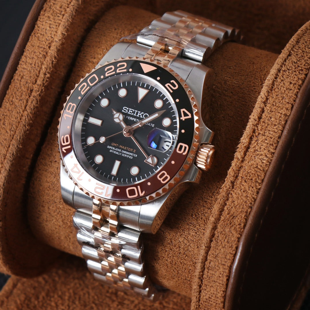 Root Beer GMT Automatic NH34 – Jubilee Steel Premium