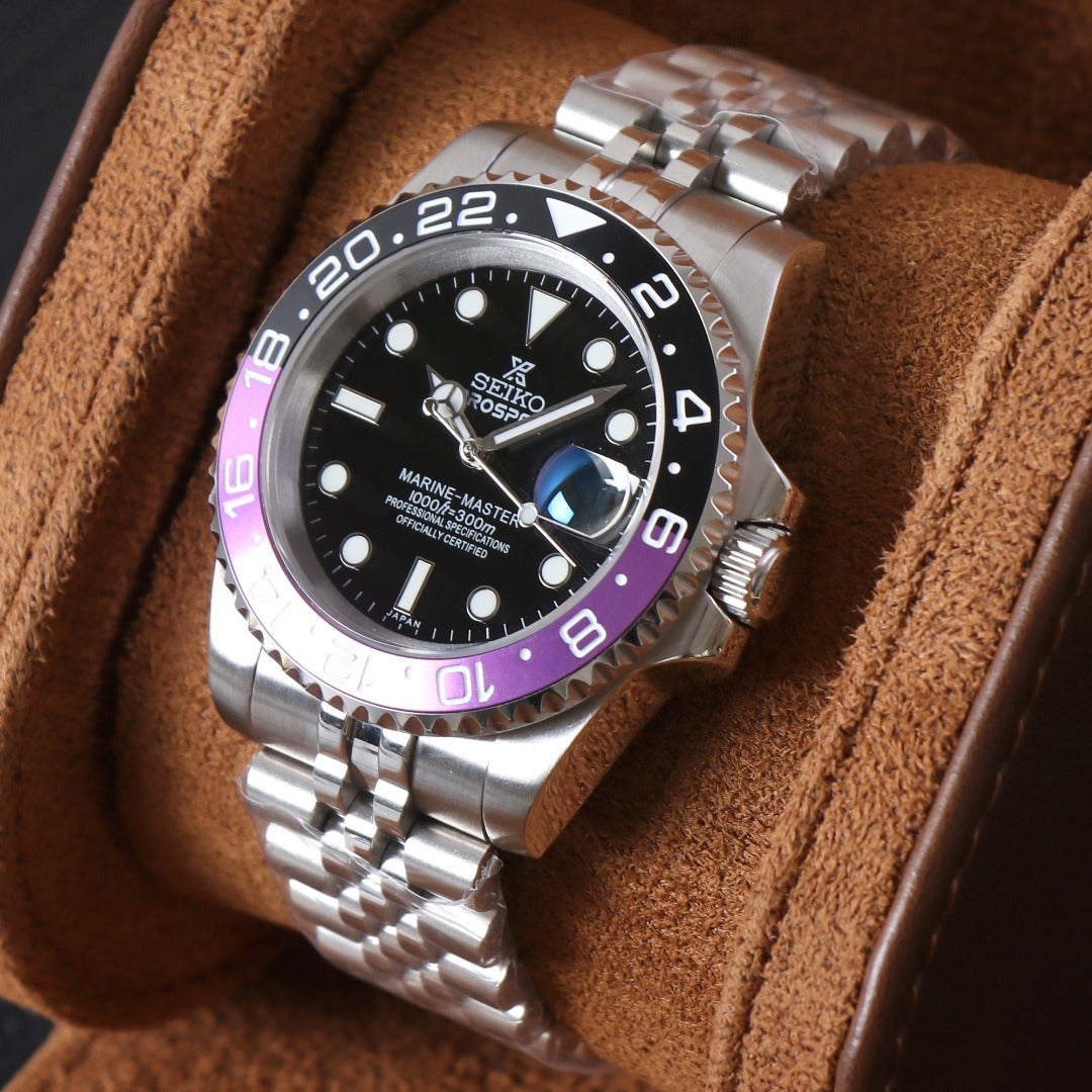 Diver Classic Automático – Black Purple Steel NH35
