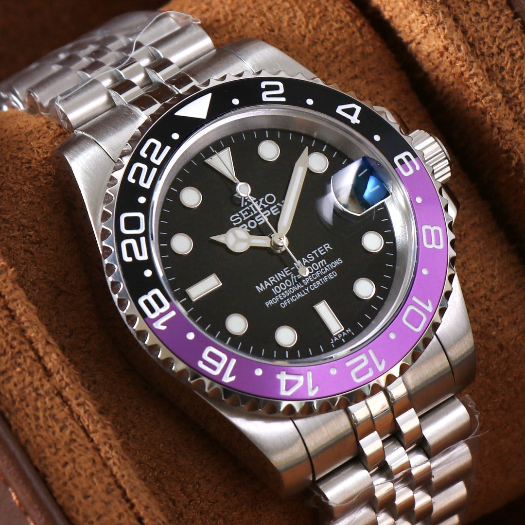 Diver Classic Automático – Black Purple Steel NH35