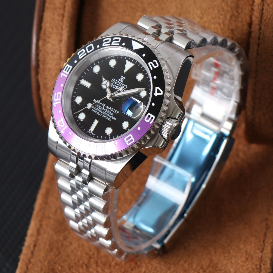 Diver Classic Automático – Black Purple Steel NH35