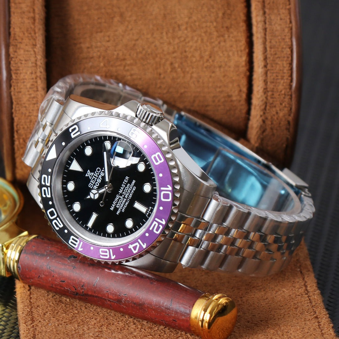 Diver Classic Automático – Black Purple Steel NH35