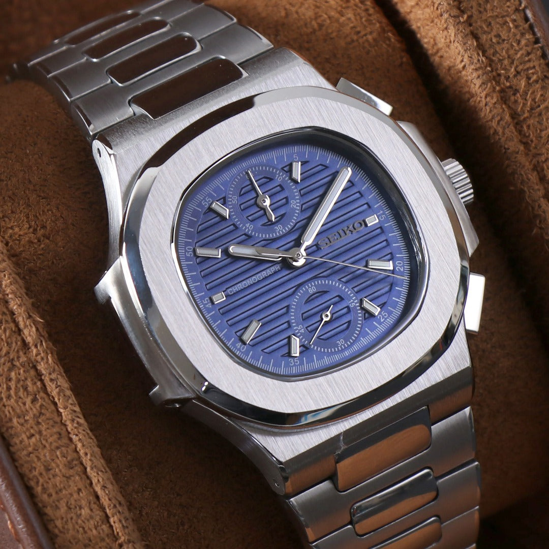 Luxury Sport Chrono Automático – Blue Steel Integrated VK61