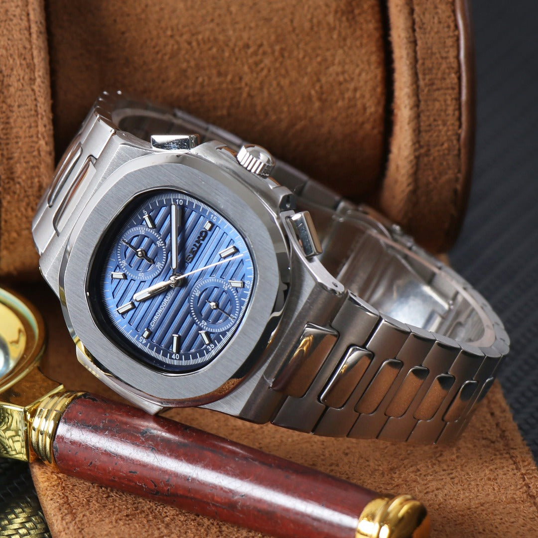 Luxury Sport Chrono Automático – Blue Steel Integrated VK61