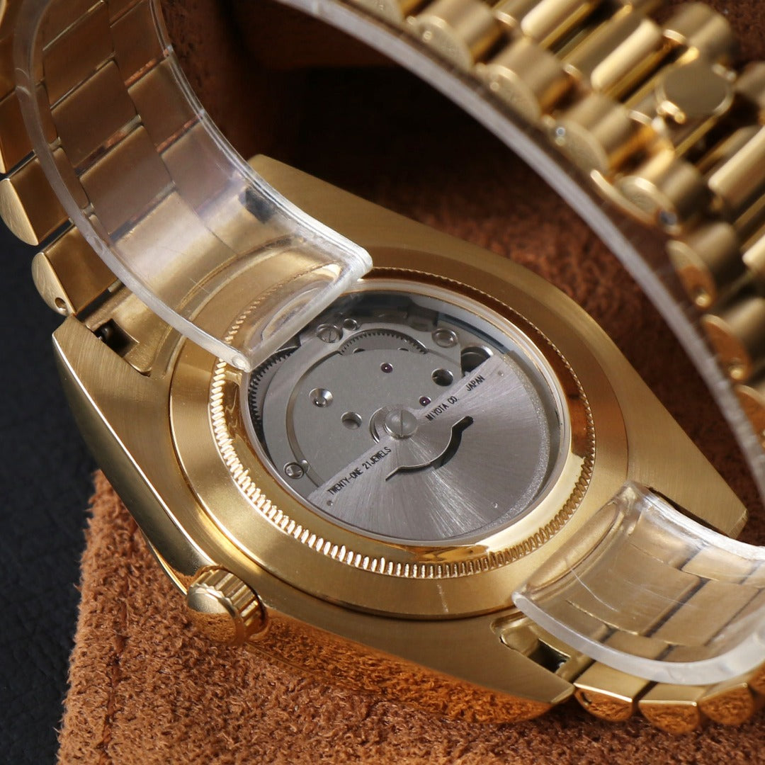 Classic Automático – Full Gold Black Dial Day-Date