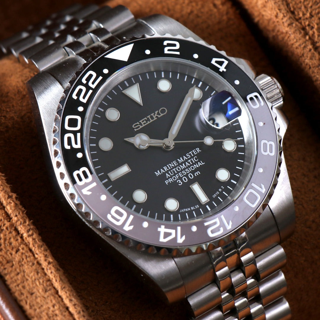 Diver Automático – Black Grey Bezel Steel NH35a
