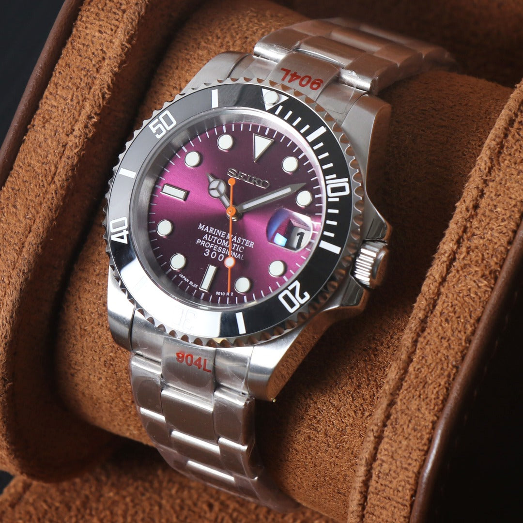 Diver Automático – Black Grey Bezel Steel NH35