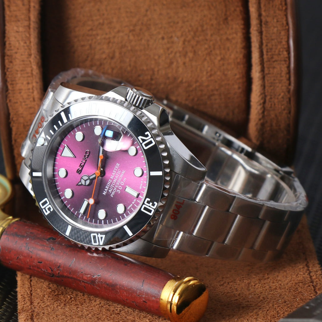 Diver Automático – Purple Steel