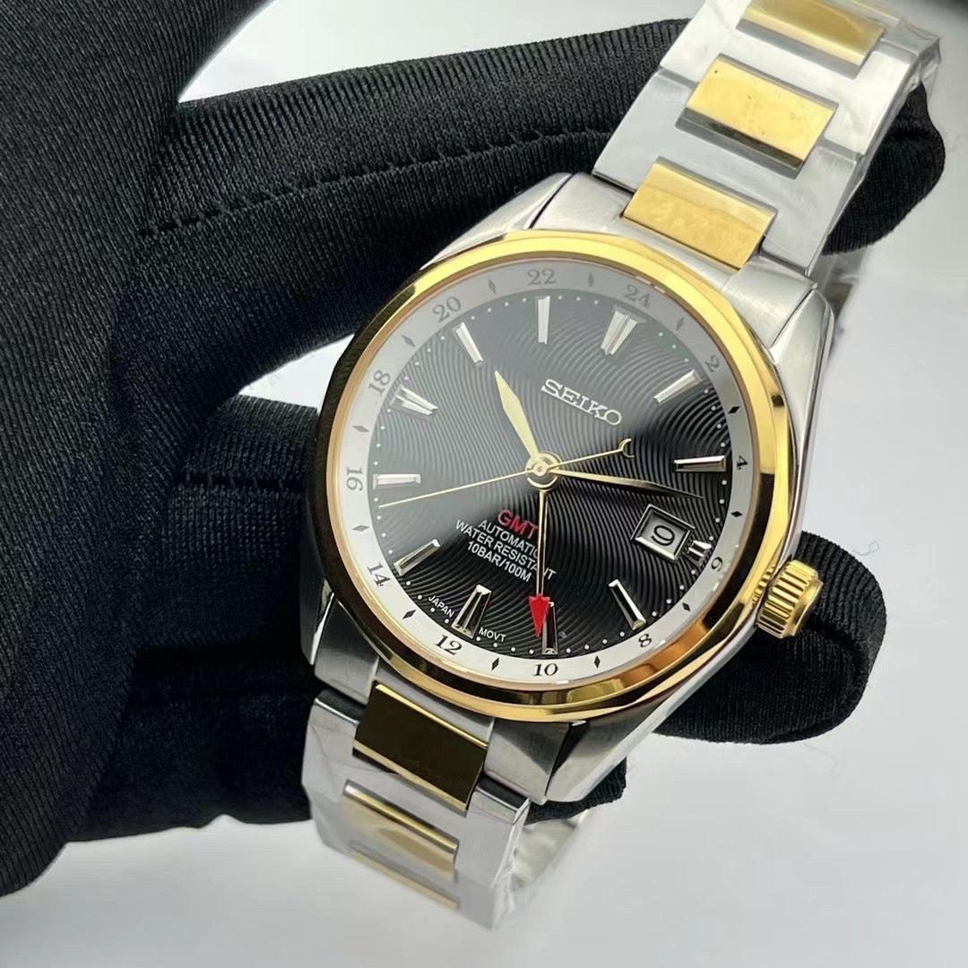 Business GMT Automático – Classic Gold Steel NH34