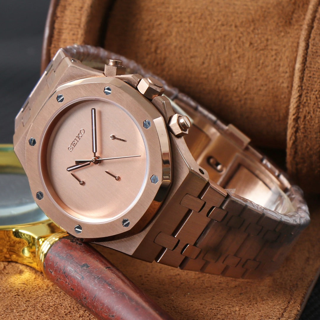 Octagonal Rose Chrono – Classic Quartz VK63