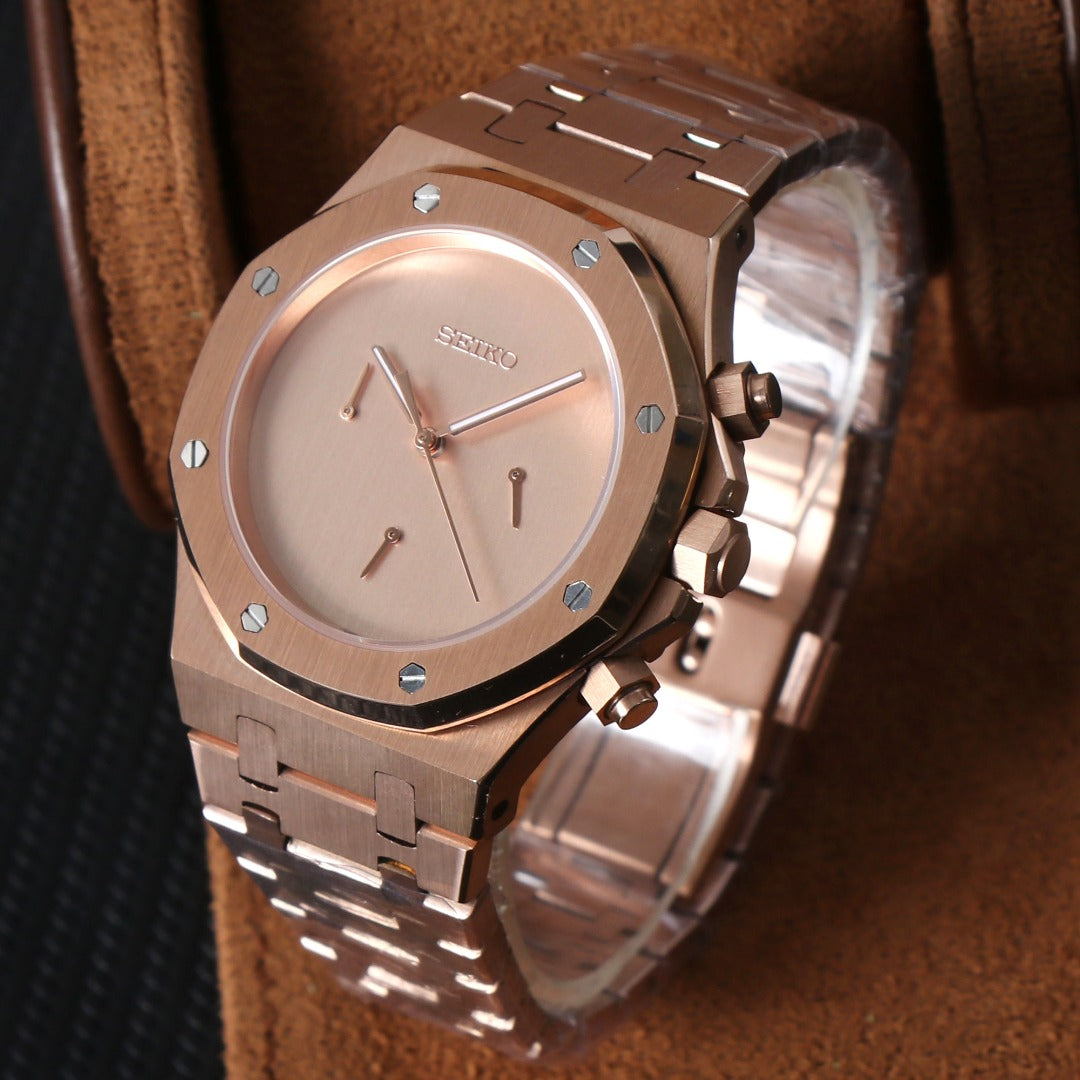 Octagonal Rose Chrono – Classic Quartz VK63