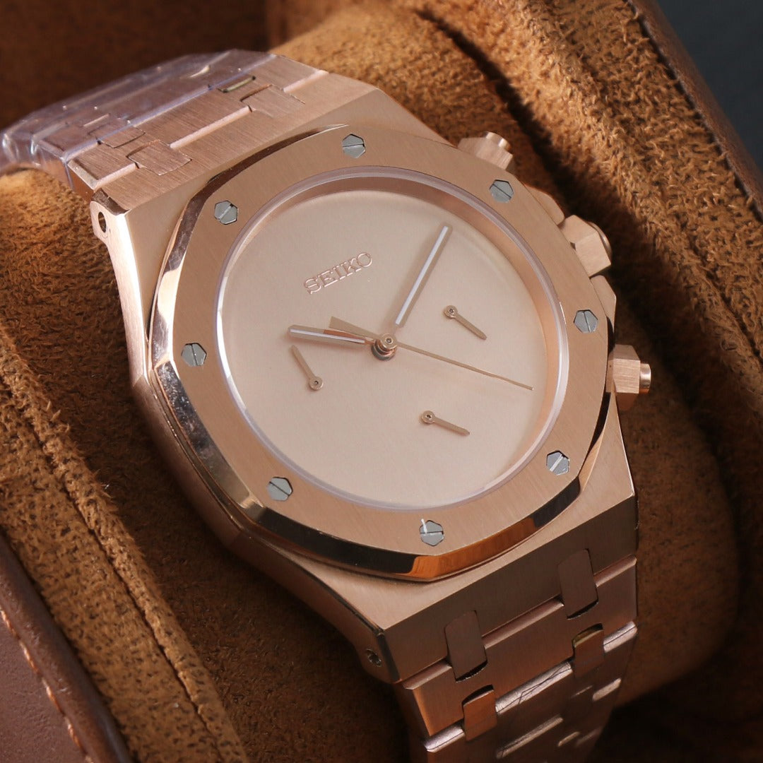 Octagonal Rose Chrono – Classic Quartz VK63