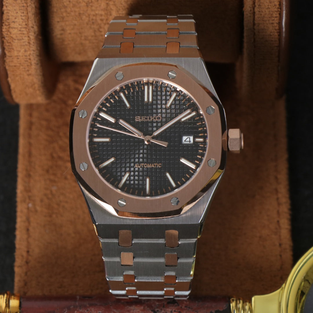 Octagonal Black Automático – Classic Integrated NH35