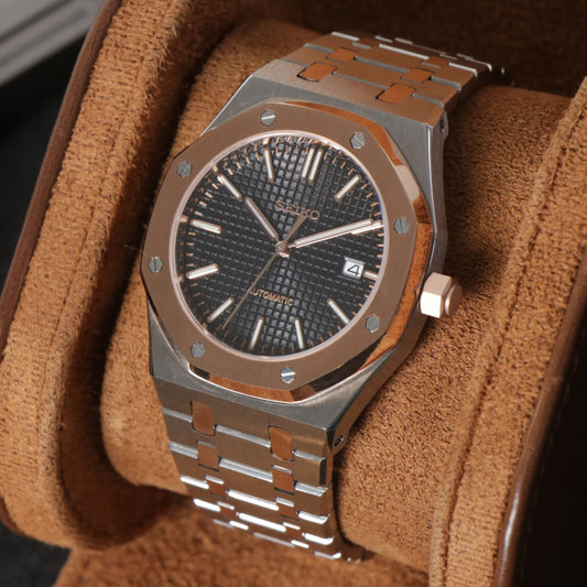 Octagonal Black Automático – Classic Integrated NH35