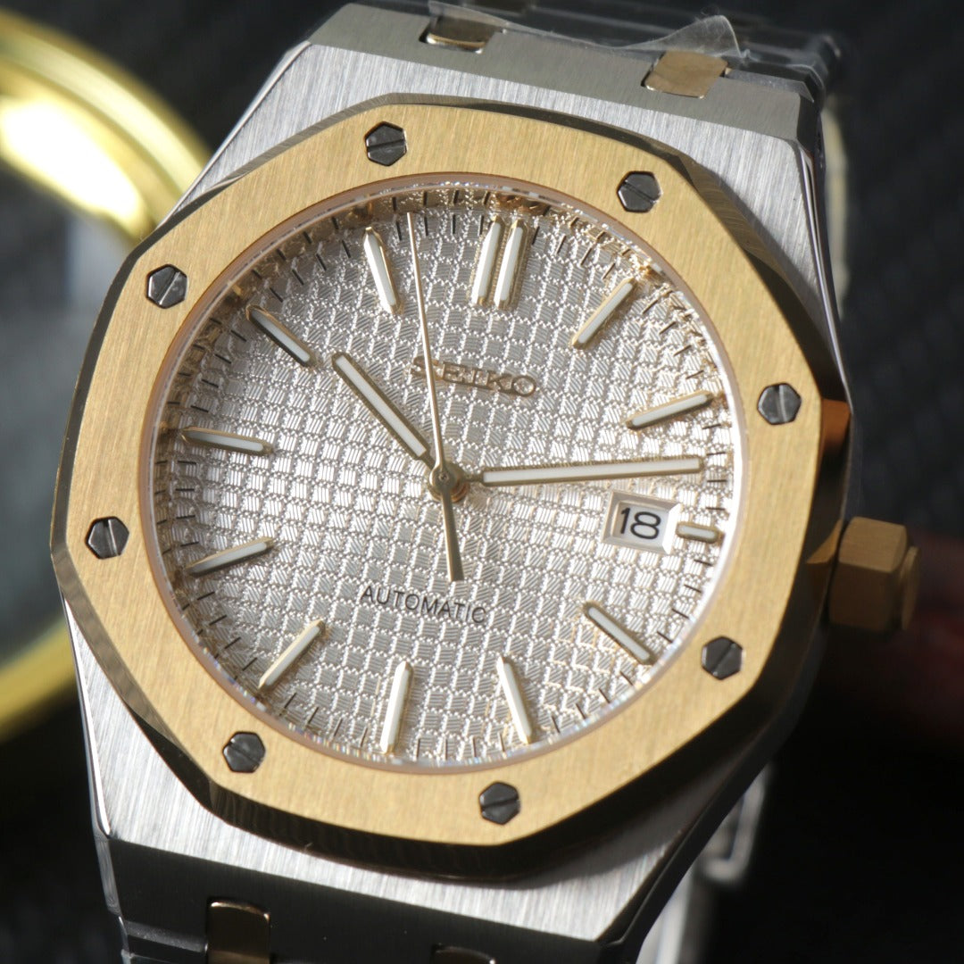 Octagonal Gold Automático – Classic Integrated NH35